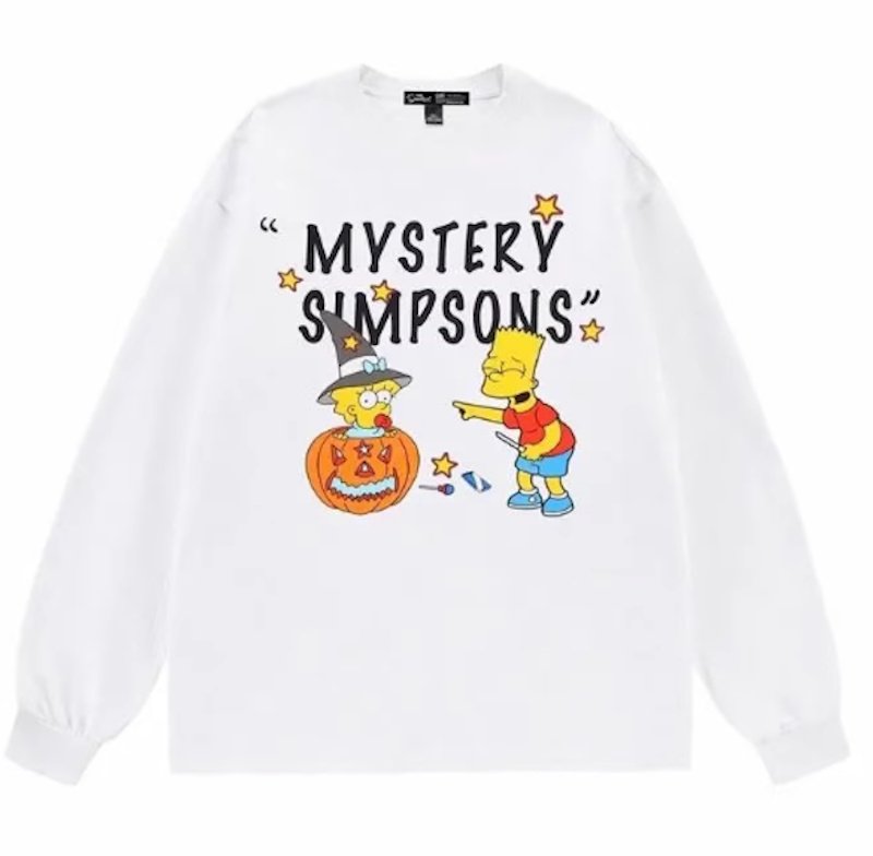 画像3: Unisex The Simpsons x Pumpkin Brushed Print Sweatshirt　 男女兼用シンプソン×かぼちゃパンプキンプリント起毛スウェット プルオーバー トレーナー (3)