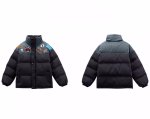 画像5: Pop Emblem Down Jacket Coat blouson  ユニセックス 男女兼用 スタンドカラーポップエンブレム ダウンジャケット ブルゾン (5)