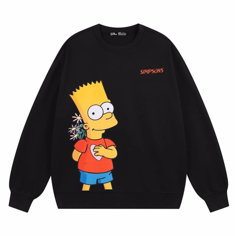 画像2: Unisex Confession Bart Simpson Print Sweatshirt　 男女兼用コンフェスバートシンプソンプリントスウェット プルオーバー トレーナー (2)