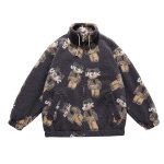 画像8: Snoopy Fleece fleece half zip jacket blouson ユニセックス 男女兼用 スヌーピー フリース ハーフジップジャケット ボンバー ブルゾン (8)