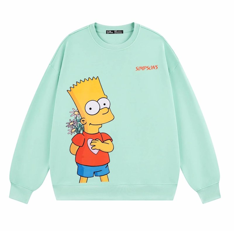 画像5: Unisex Confession Bart Simpson Print Sweatshirt　 男女兼用コンフェスバートシンプソンプリントスウェット プルオーバー トレーナー (5)