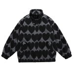 画像3: Snoopy Fleece fleece half zip jacket blouson ユニセックス 男女兼用 スヌーピー フリース ハーフジップジャケット ボンバー ブルゾン (3)