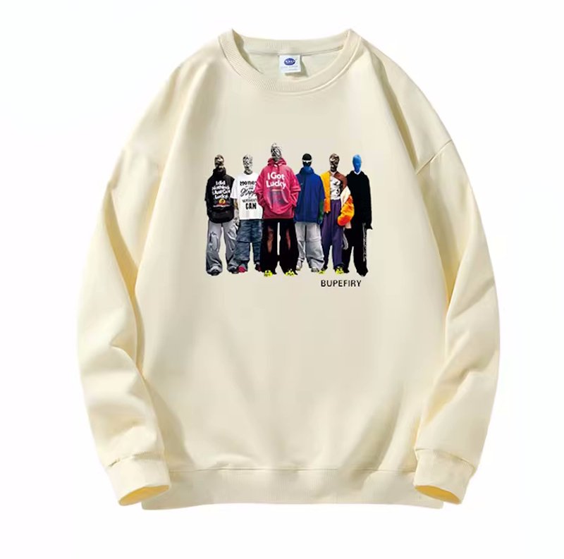 画像5: Unisex Hip Hop Boys Print Print Sweatshirt　 男女兼用ヒップホップボーイズプリントスウェット プルオーバー トレーナー (5)