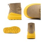 画像5: Unisex Unisex platform leather snow boots　男女兼用ユニセックスユニセックス厚底レザースノーブーツ (5)