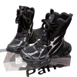 画像2: Women's  Lace-up chunky sole platform Middle boots sneaker  ミドル 丈チャンキーソール 厚底プラットフォームレースアップブーツ マーティンブーツ スニーカー (2)