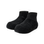 画像2: Big-toe  platform leather boots　ビッグトゥ 厚底レザーブーツブーツ  (2)