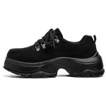 画像2: Men's British platform lace-up leather derby shoes  厚底レザーレースアップレザーダービーシューズスリッポンローファースニーカー (2)