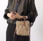 画像7: Eyeball Fluffy Fur Tote Shoulder Bag　アイボールフワフワファートートショルダーバッグ (7)