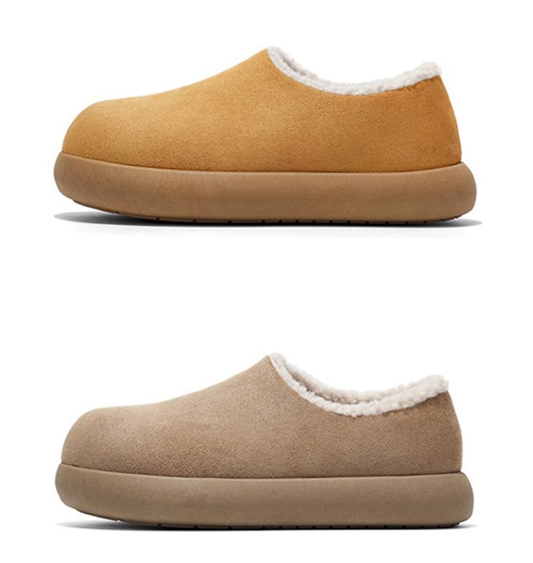 画像3: Unisex Mid-top sheepskin warm flat slip-on  boots　男女兼用ユニセックスミッドトップシープスキンウォームフラットスリッポンブーツ (3)