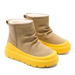 画像7: Unisex Unisex platform leather snow boots　男女兼用ユニセックスユニセックス厚底レザースノーブーツ (7)