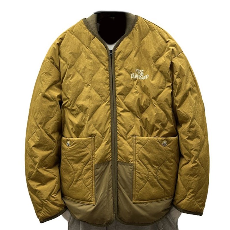 画像3: Fire Diamond Quilted Down Jacket blouson  ユニセックス 男女兼用 ファイアーダイアモンドキルティングダウンジャケット ブルゾン (3)