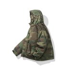 画像4: Camouflage Hooded Down Jacket Coat blouson  ユニセックス 男女兼用 カモフラージュ迷彩 フーディダウンジャケット ブルゾン (4)