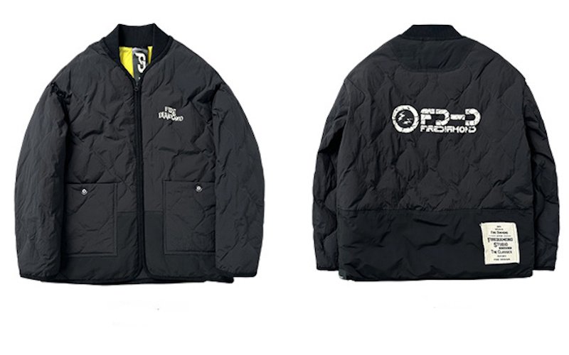 画像1: Fire Diamond Quilted Down Jacket blouson  ユニセックス 男女兼用 ファイアーダイアモンドキルティングダウンジャケット ブルゾン (1)