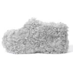 画像1: Women's Mongolian fiber fur platform pumps shoes slip-ons  モンゴリアンファイバーファー厚底パンプススリッポンシューズ (1)