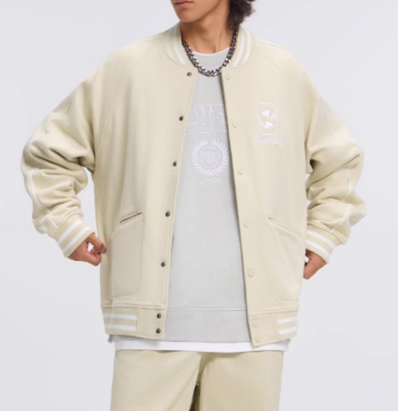 画像6: Snoopy Peanuts Lodge Emblem Stadium Jacket blouson スヌーピーピーナッツロッジエンブレムスタジャンジャケットスタジャンブルゾン (6)