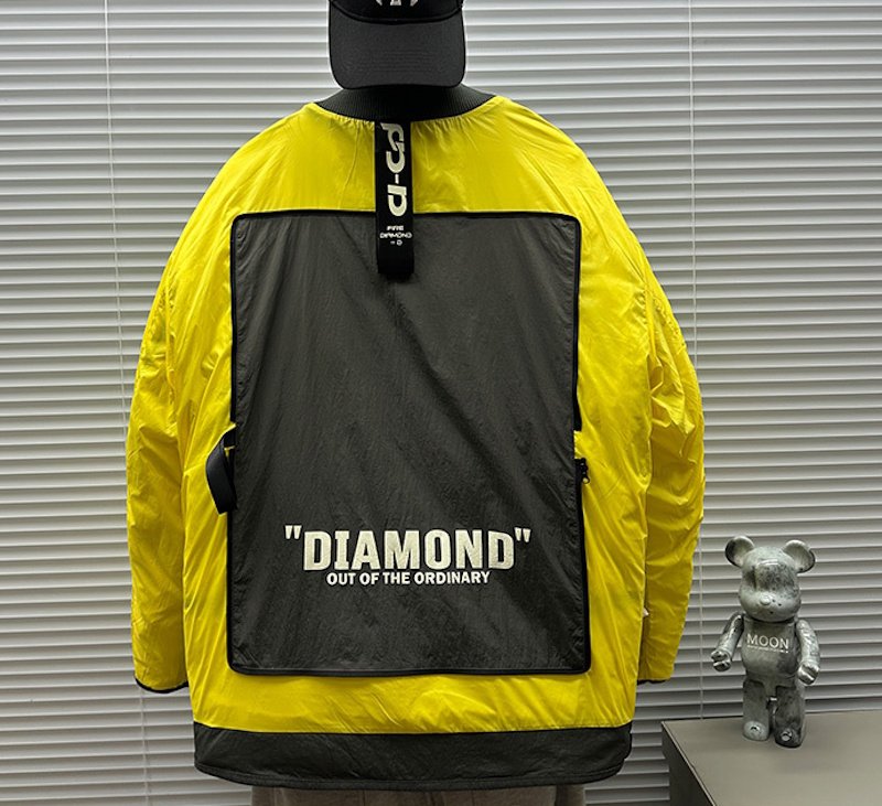 画像7: Fire Diamond Quilted Down Jacket blouson  ユニセックス 男女兼用 ファイアーダイアモンドキルティングダウンジャケット ブルゾン (7)
