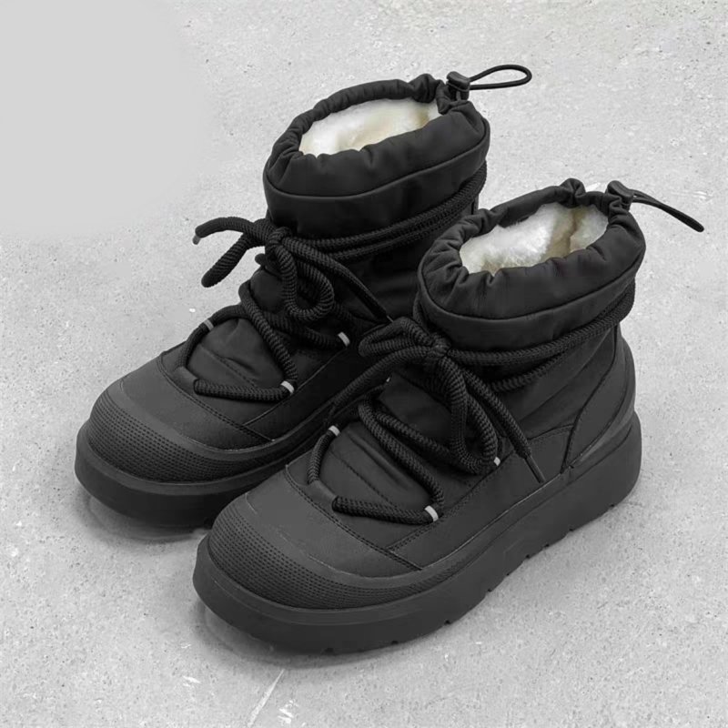 画像5: Unisex Lace-up Outdoor Snow Boots　男女兼用ユニセックス厚底レースアップアウトドアスノーブーツ (5)