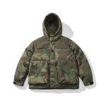 画像2: Camouflage Hooded Down Jacket Coat blouson  ユニセックス 男女兼用 カモフラージュ迷彩 フーディダウンジャケット ブルゾン (2)