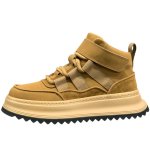 画像2: Men'sThick-soled leather high-top sneaker boots Y2K style 　メンズ  厚底 レースアップ ハイカット スニーカー ブーツ Y2K  (2)