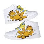 画像4: Unisex garfield print lace up leather sneakers shoes 男女兼用 ユニセックスガーフィールドプリント レースアップレザースニーカーシューズ (4)