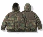画像1: Camouflage Hooded Down Jacket Coat blouson  ユニセックス 男女兼用 カモフラージュ迷彩 フーディダウンジャケット ブルゾン (1)