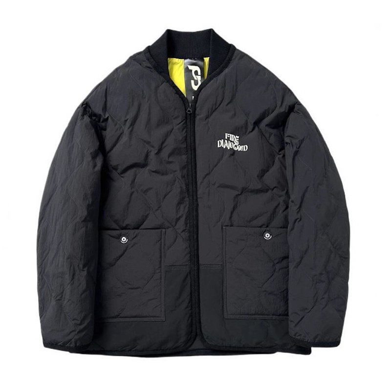 画像5: Fire Diamond Quilted Down Jacket blouson  ユニセックス 男女兼用 ファイアーダイアモンドキルティングダウンジャケット ブルゾン (5)