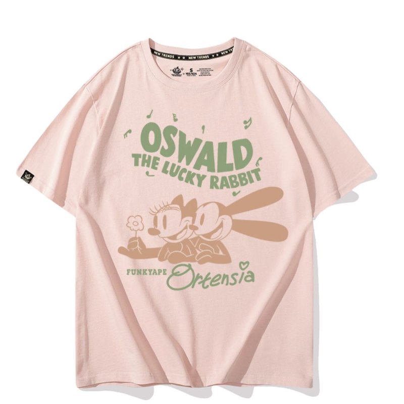画像3: Oswald the Lucky Rabbit  Tshirts ユニセックス男女兼用 オズワルド・ザ・ラッキー・ラビット プリント 半袖 Tシャツ (3)