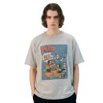 画像1: Felix the Cat Vintage Style Print Tshirt  ユニセックス 男女兼用フィリックスザキャットビンテージスタイルプリント 半袖  Tシャツ  (1)