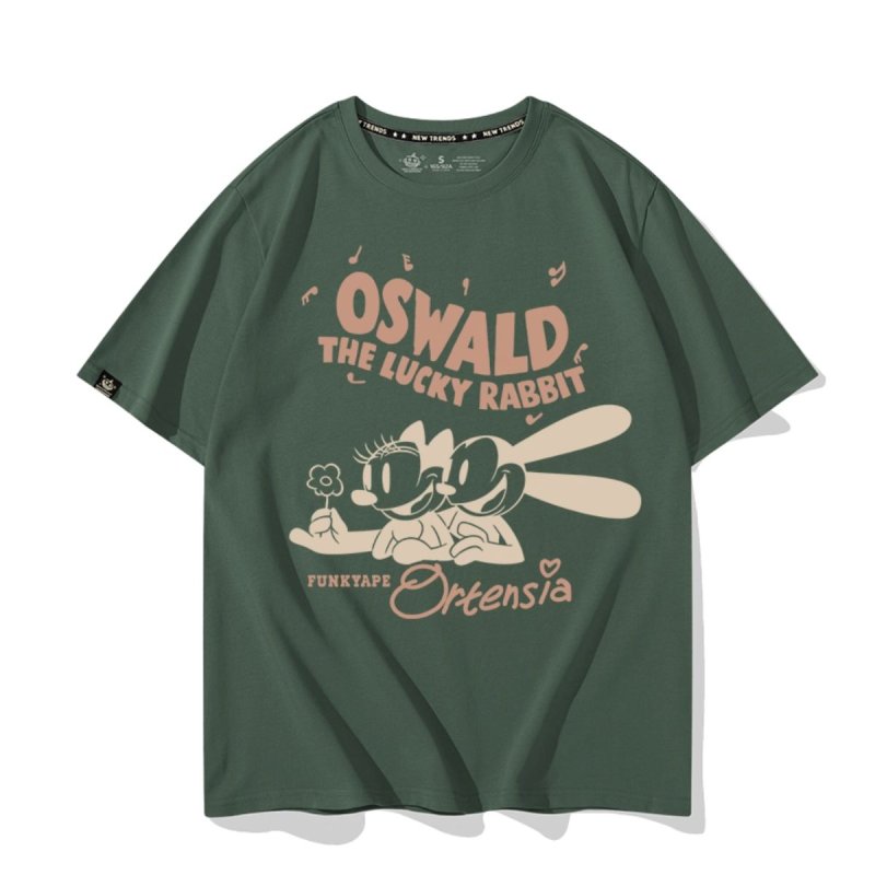 画像5: Oswald the Lucky Rabbit  Tshirts ユニセックス男女兼用 オズワルド・ザ・ラッキー・ラビット プリント 半袖 Tシャツ (5)
