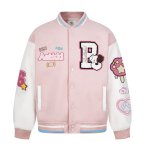 画像2: GOOD BKIDS Vintage Dog embroidery jacket embroidery baseball uniform jacket blouson ユニセックス 男女兼用 ヴィンテージ 古着風 ドッグ 刺繍 ジャケット スタジアムジャンパー スタジャン ジャケットブルゾン (2)