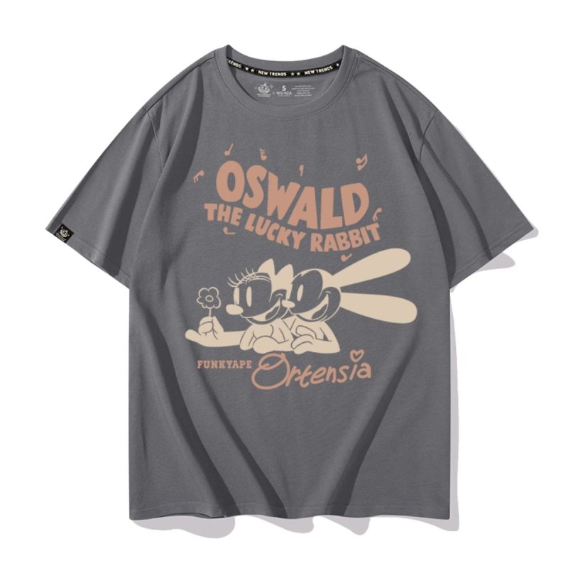 画像4: Oswald the Lucky Rabbit  Tshirts ユニセックス男女兼用 オズワルド・ザ・ラッキー・ラビット プリント 半袖 Tシャツ (4)