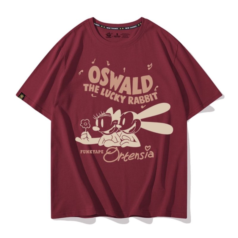 画像6: Oswald the Lucky Rabbit  Tshirts ユニセックス男女兼用 オズワルド・ザ・ラッキー・ラビット プリント 半袖 Tシャツ (6)