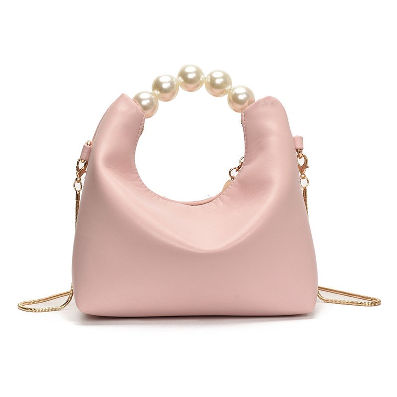 画像7: Portable Pearl Handledenim bucket bag Tote Bag  ポータブル パール 真珠 デニム バケット トート ショルダーバッグ (7)