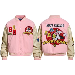 Looney tunes Tweety Sylvester Cats Stadium jacket BASEBALL JACKET
