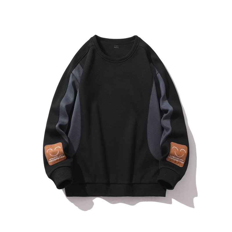 画像1: Smile emblem  long sleeve Sweatshirt  6 colors ユニセックス 男女兼用 長袖 スウェット 6色 (1)