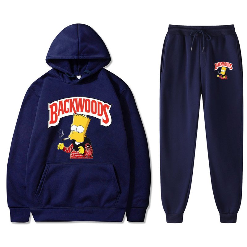 画像10: Bart simpson The simpsons print Backwoods set up ユニセックス男女兼用 バートシンプソン バックウッズ プリント セットアップフーディパーカースウェットトレーナー (10)