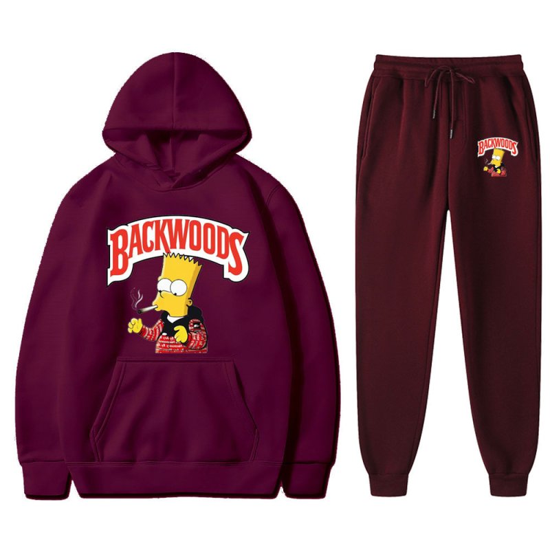 画像11: Bart simpson The simpsons print Backwoods set up ユニセックス男女兼用 バートシンプソン バックウッズ プリント セットアップフーディパーカースウェットトレーナー (11)
