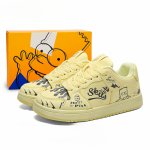 画像19: SALE セール 25 Unisex simpson bart simpson leather lace up  leather sneakers shoes  ユニセックス男女兼用バートシンプソンプリントレザーレースアップ  スニーカー  (19)