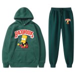 画像8: Bart simpson The simpsons print Backwoods set up ユニセックス男女兼用 バートシンプソン バックウッズ プリント セットアップフーディパーカースウェットトレーナー (8)