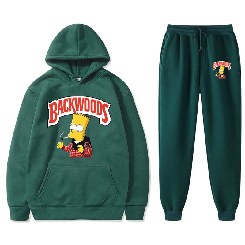 画像8: Bart simpson The simpsons print Backwoods set up ユニセックス男女兼用 バートシンプソン バックウッズ プリント セットアップフーディパーカースウェットトレーナー (8)
