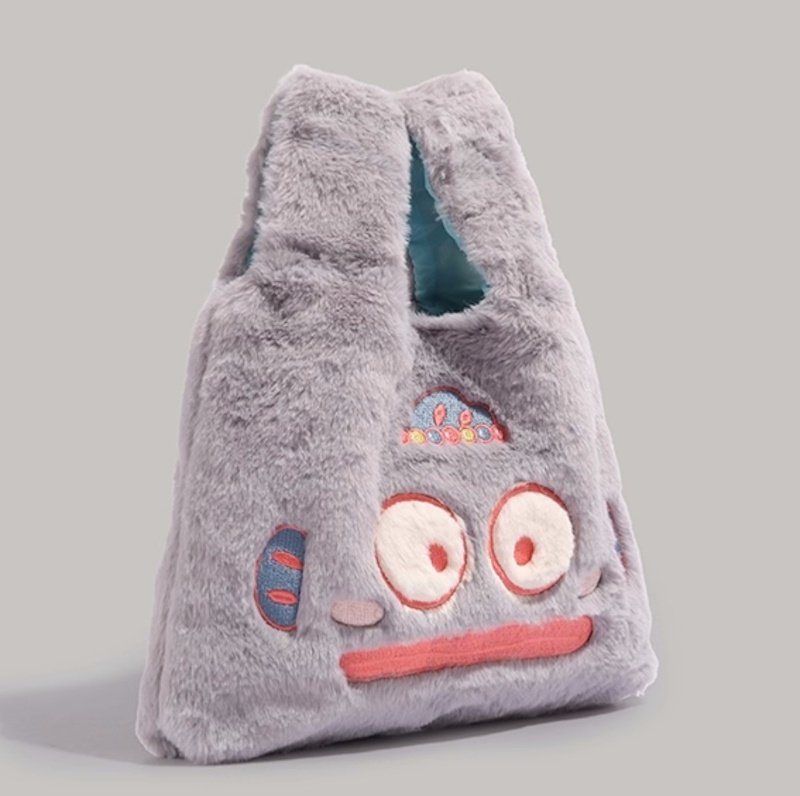 画像3: Mermaid, Fish Monster, Sea Monster Fur Tote Bag　マーメイドフワフワファートートバッグ (3)