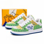 画像10: SALE セール 25 Unisex simpson bart simpson leather lace up  leather sneakers shoes  ユニセックス男女兼用バートシンプソンプリントレザーレースアップ  スニーカー  (10)