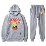 画像9: Bart simpson The simpsons print Backwoods set up ユニセックス男女兼用 バートシンプソン バックウッズ プリント セットアップフーディパーカースウェットトレーナー (9)