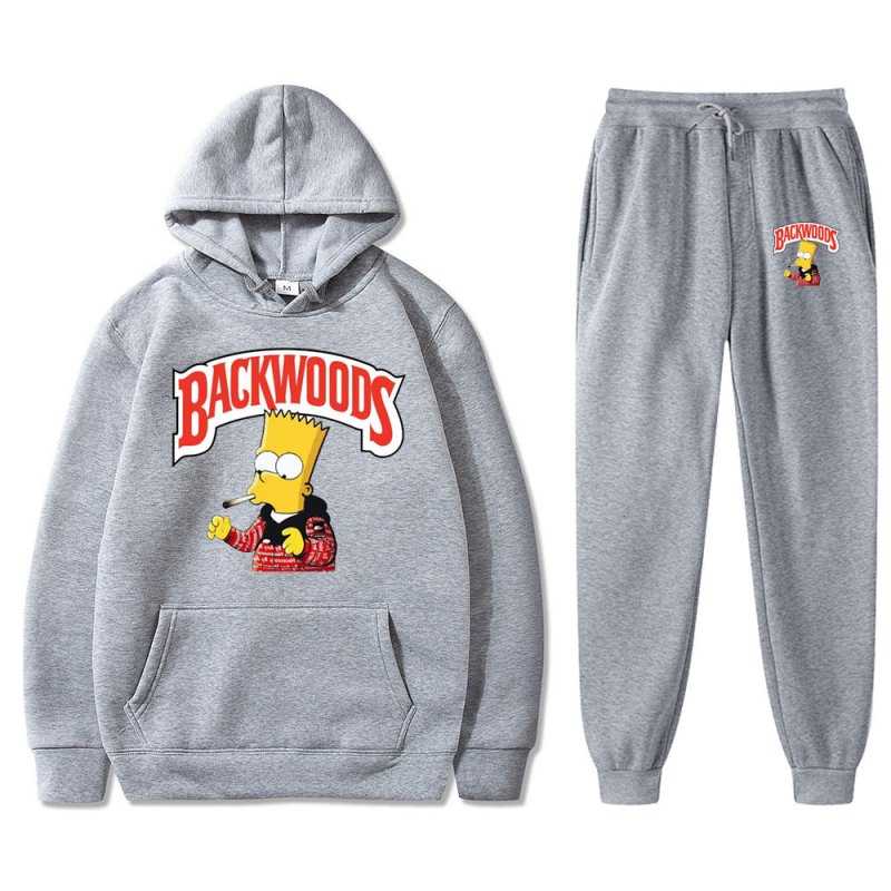 画像9: Bart simpson The simpsons print Backwoods set up ユニセックス男女兼用 バートシンプソン バックウッズ プリント セットアップフーディパーカースウェットトレーナー (9)