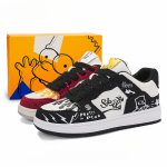 画像16: SALE セール 25 Unisex simpson bart simpson leather lace up  leather sneakers shoes  ユニセックス男女兼用バートシンプソンプリントレザーレースアップ  スニーカー  (16)