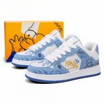 画像14: SALE セール 25 Unisex simpson bart simpson leather lace up  leather sneakers shoes  ユニセックス男女兼用バートシンプソンプリントレザーレースアップ  スニーカー  (14)