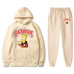 画像14: Bart simpson The simpsons print Backwoods set up ユニセックス男女兼用 バートシンプソン バックウッズ プリント セットアップフーディパーカースウェットトレーナー (14)