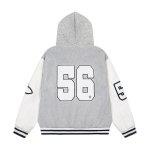 画像6: Hoodie colorblock stadium jacket baseball uniform jacket blouson ユニセックス 男女兼用フーディカラーブロック 家紋刺繍 ジャケット スタジアムジャンパー スタジャン ジャケットブルゾン (6)