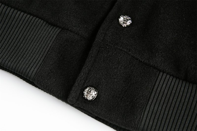 画像3: Leather sleeve basic stadium jacket  baseball uniform jacket blouson ユニセックス 男女兼用レザースリーブベーシックス ジャケット スタジアムジャンパー スタジャン ブルゾン (3)