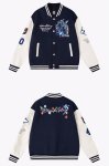 画像5: 404 Bird & Flower Embroidery stadium jacket baseball uniform jacket blouson ユニセックス 男女兼用404バード&フラワー刺繍 ジャケット スタジアムジャンパー スタジャン ジャケットブルゾン (5)